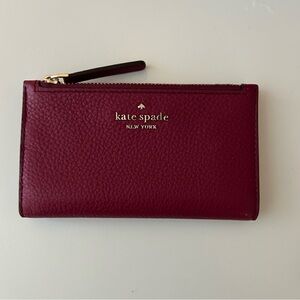 Authentic Kate Spade Burgundy Medium Size Wallet